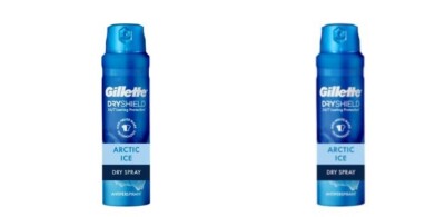2 NEW GILLETTE DRY SPRAY ANTIPERSPIRANT DEODORANT MEN ARCTIC ICE 4.3 OZ