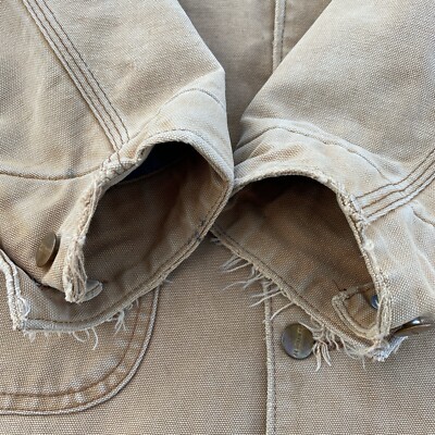 Vintage 70s Carhartt Blanket Lined Chore Coat Work Jacket
