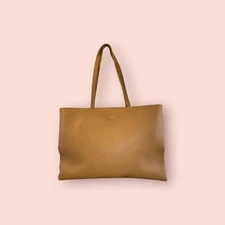 MARK AND GRAHAM Luxury Designer Leather Skinny Carryall/Tote Shoulder Bag SLC