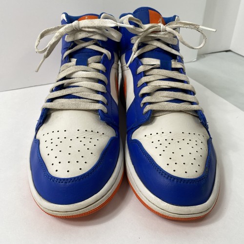 Nike Air Jordan 1 Mid "Wheaties" Blu Arancione FD1029-400 Uomo Taglia 9,5 - Foto 2 di 7