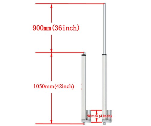 Motor Actuador Lineal Eléctrico DC 12V 24V 3000N 660lb Resistente 2"~40" Carrera - Imagen 30 de 34