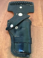 JAY-PEE BLACK LEATHER HOLSTER W CARTRIDGE ATATCHMENT