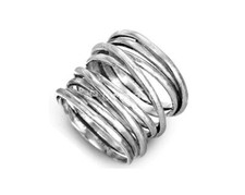 925 Sterling Silver Ring for Women's, Wire Wrapped Ring Band Christmas Gift G3