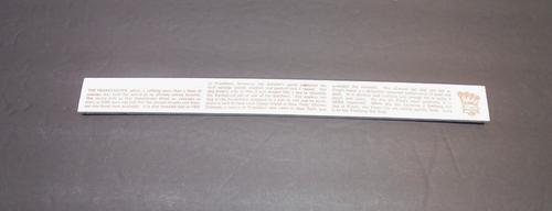 Regla de madera vintage King's Famous Footlong Hotdog 12" publicidad RARA - Imagen 3 de 3