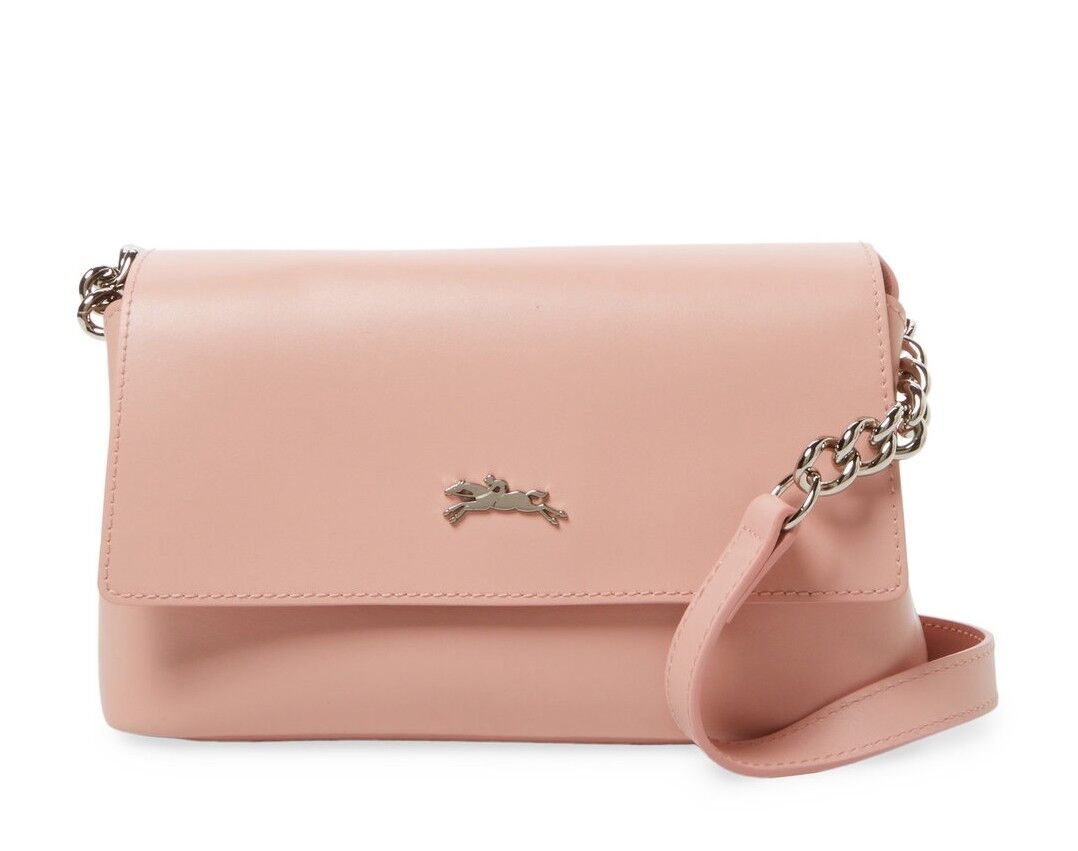 NWT LONGCHAMP Honore 404 Flap Leather Crossbody Bag Pinky NWT LONGCHAMP Honore 404 Flap Leather Crossbody Bag Pinky