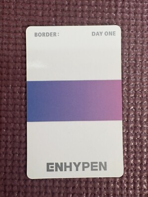 ENHYPEN BORDER : DAY ONE Official Photo card( Sunghoon) | eBay
