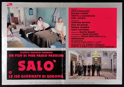 SALO OR THE 120 DAYS OF SODOM italian poster Pasolini Salò o giornate di Sodoma - Picture 8 of 9