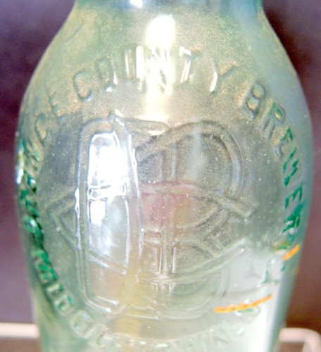 Antique Mineral Water Aquamarine Blue Bottle - Geo Weller Schenectady NY - Picture 9 of 12