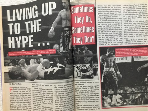 KO Boxing Magazine May 1998 Prince Naseem Hamed - Full Color Poster David Reid - Picture 8 of 11