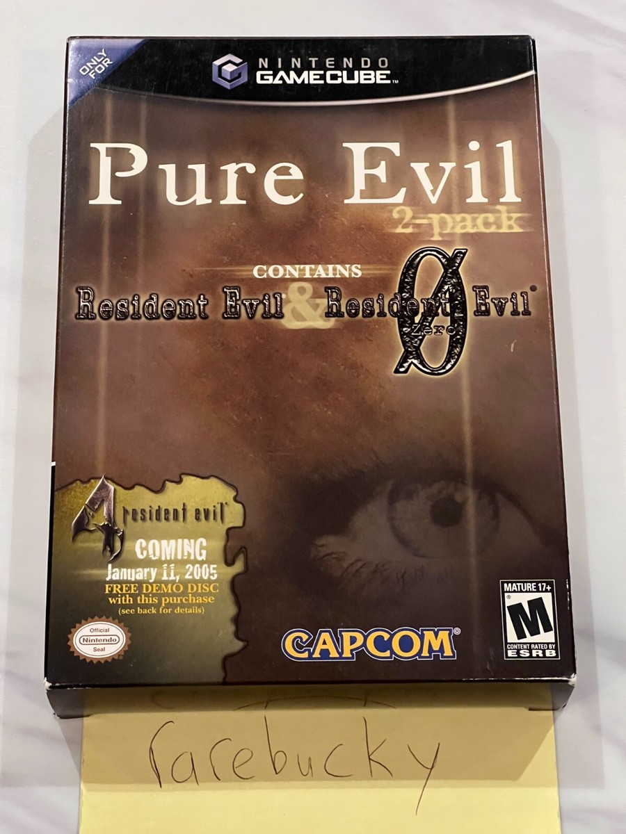 Pure Evil 2-Pack: REmake RE0 (Nintendo Gamecube) NEW SEALED NEAR-MINT,  RARE!
