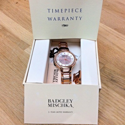 NEW $175 Badgley Mischka Swarovski Crystal Accented Rose  display picture 2