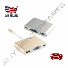 Sonilco USB 3.1 Type-C to VGA USB 3.0 Convertor Adapter 3 in 1 for Macbook Pro