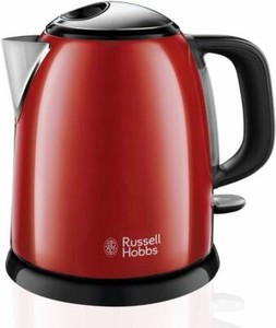 Russell Hobbs Colours Plus Hervidor de Agua Eléctrico 1.5l Color Rojo Hervidor De Agua Eléctrico Con Agua Ventana