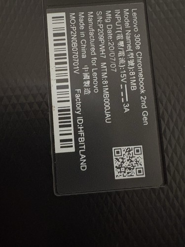 Lenovo 300e 2nd Gen Chromebook - Picture 3 of 3