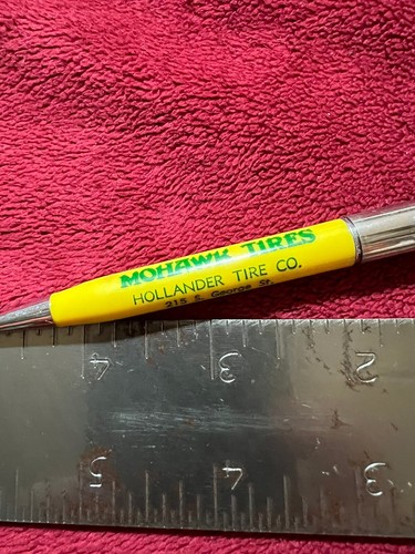 Lápiz mecánico Quickpoint vintage NOS, neumáticos Mohawk de Hollander Tire Co. - Imagen 2 de 5