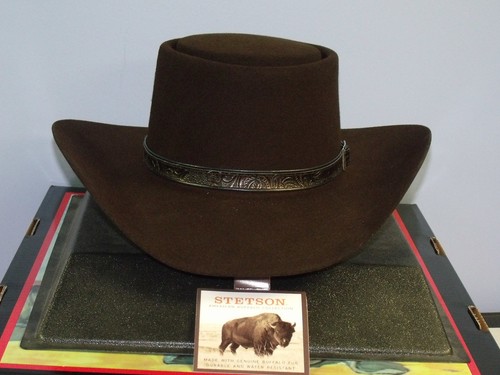 STETSON REVENGER 4X FELT GAMBLER COWBOY WESTERN HAT - Picture 5 of 5