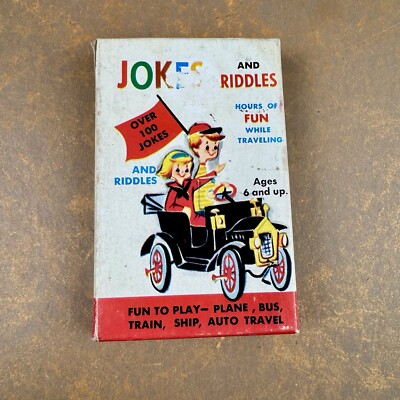 Built Rite Ed-U-Cards Jokes and Riddles 14 cards & box Warren Products 481