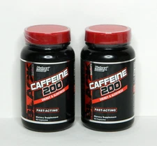 2 Bottles • Nutrex Caffeine 200 Energy & Alertness Black Series 60 capsules each