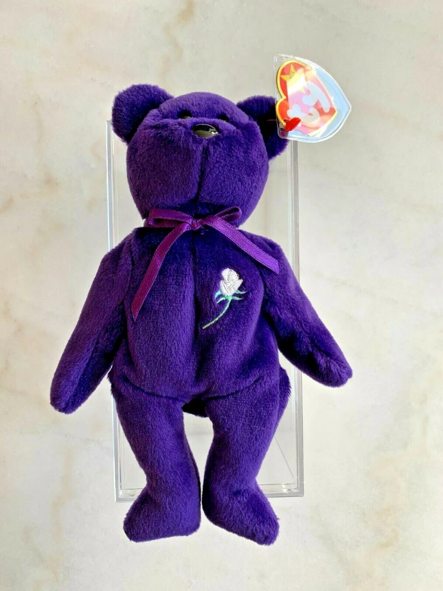 Rare 1st Ed TY Princess Diana Beanie Baby Made in China P.V.C Pellets No Space