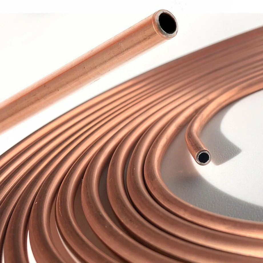 Kit de tubería de línea de freno de coche rollo bobina de níquel acero zinc zinc 1 pieza 25 pies 1/4" OD Foto 4 de 4