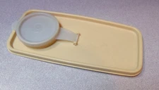 Tupperware #470 "Replacement" Cereal Keeper Lid w/ #471 Clear Flip Cap Vtg