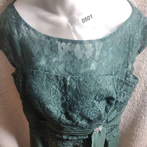 Semi-formal Dress Womans Extra Large To 2XL New With Tags Dark Green Wedding - Picture 3 of 11