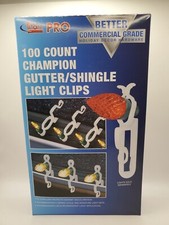 Titan Pro 100 Count Champion Gutter Shingle Light Clips Commercial Grade 1034162
