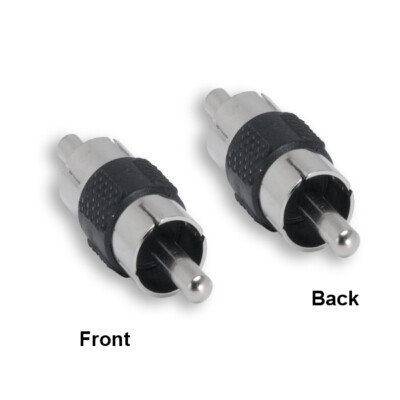 [Lot10] RCA Male/Male Mono Audio Connector Adapter for Sound Device Cable Extend