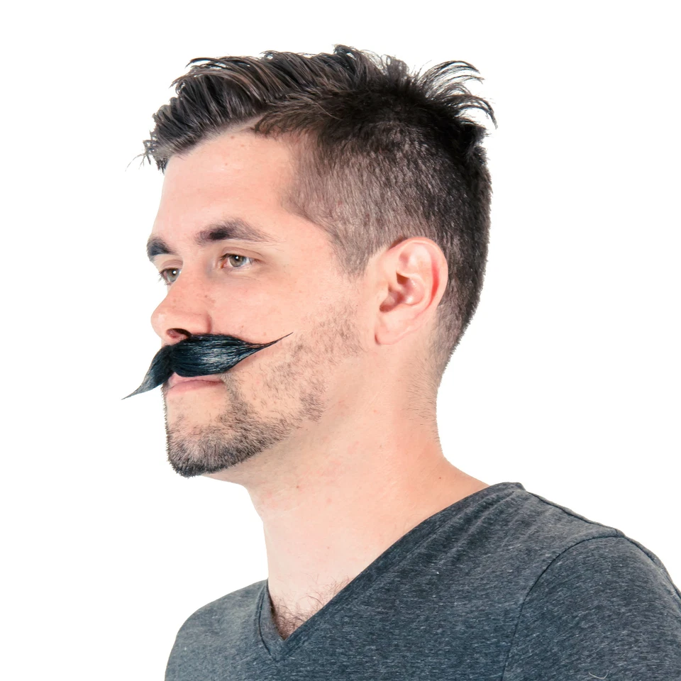 Adult Deluxe English Mustache Cosplay Costume Accessory - Image 2 of 4