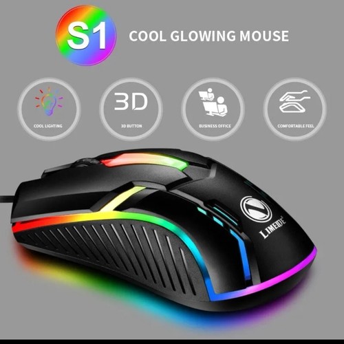 Mouse Wired Ergonomic Gaming Mouse LED Backlit RGB Optical USB for Laptop PC UK - Picture 4 of 6