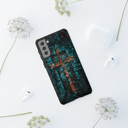 Phone Ink - Tough Case for iPhone Galaxy Pixel - Mosaic Christian Cross - 第 163/181 張圖片