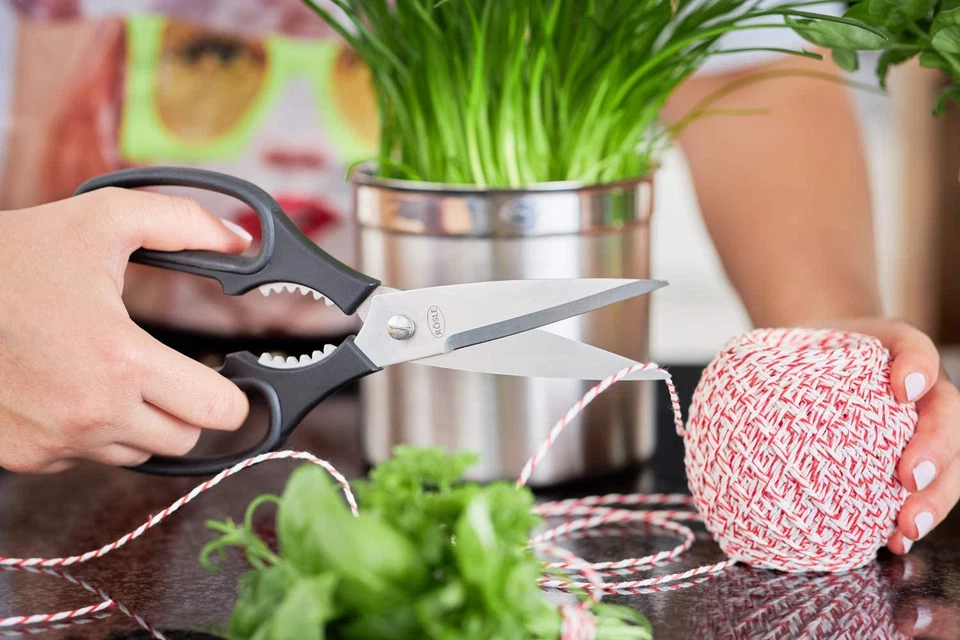 RÖSLE Küchenschere, Hochwertige Universalschere Mit Mikrozahnung Für Exaktes Sch - Bild 4 von 4