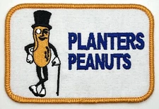 Planters Peanuts Old School Patch Iron Sew On Vintage Style Retro Cap Hat