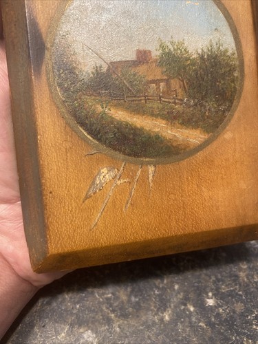 Paar Henry Webster Reis (amerikanisch, 1853-1934) Gemälde auf kleinen Brettern ANSEHEN! - Bild 12 von 16