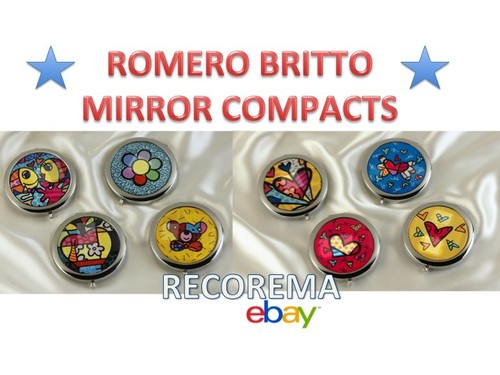 ROMERO BRITTO MIRROR COMPACTS ** ONE PER ORDER ** NEW ** - 第 1/16 張圖片