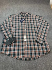 Cinch Shirt Large Plaid Long Sleeve Button Down Flip Cuff Western Rodeo NWT