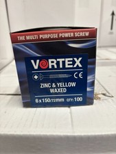 Vortex Multipurpose Power Screws 6x150mm Box of 100 ZYP