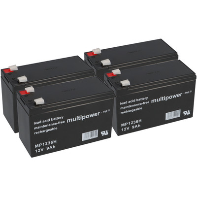 Ersatzakku Best Power Fortress III 1050VA Markenakku 4x 12V 9Ah USV
