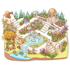 1/4PCS DIY 3D House Stickers Fun DIY Stickers Scene Make Your Own Supermarket