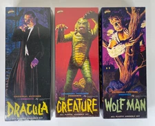 1999 Aurora Polar Lights Monster Models Lot of 3 Dracula & Creature Sealed