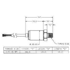 Maretron 0-1000 PSI Transducer #PT-0-1000PSI-...