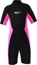  NWT Wetsuit for Girls  2mm Neoprene  Cold Water Swimming  Pink / Blk  Sz 4