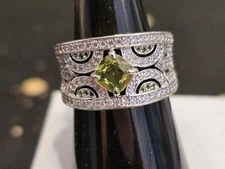 Bomb Party Ring New with Tag NO Bag Sz 7 Rhodium Plating 