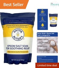 Epsom Salt Sitz Bath Soak Relief Hemorrhoids Postpartum Soothing 32 oz