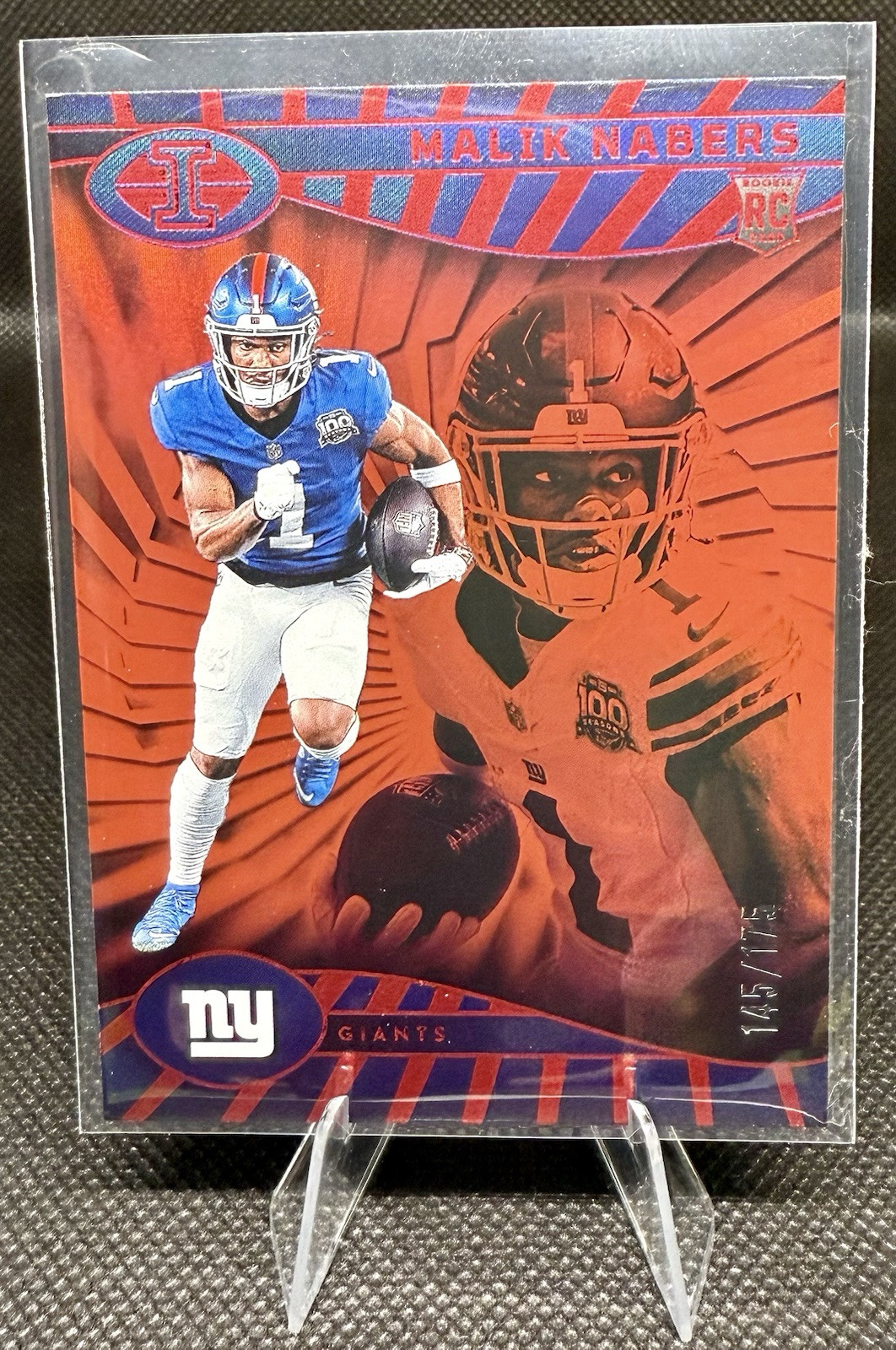2024 Panini Illusions TROPHY COLLECTION RED 145/175 Malik Nabers #66 RC Giants