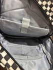Black/White Checkered Unisex Kids Backpack Zip Outer Pockets Adjustable Strap — photo 3