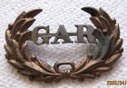 CIVIL WAR GRAND ARMY OF THE REPUBLIC G.A.R. HAT INSIGNIA BADGE MILITARY ANTIQUE