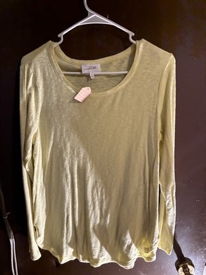 Soma Weekend Light yellow Ladies Long Sleeve Tee - Size L
