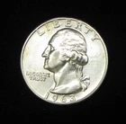 1963-D WASHINGTON QUARTER - GEM BU - 90% SILVER - DENVER MINT