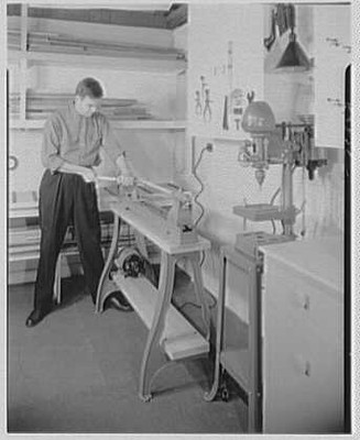 Burson & Marstellar at Fishman's, New Preston, Connecticut. Lathe